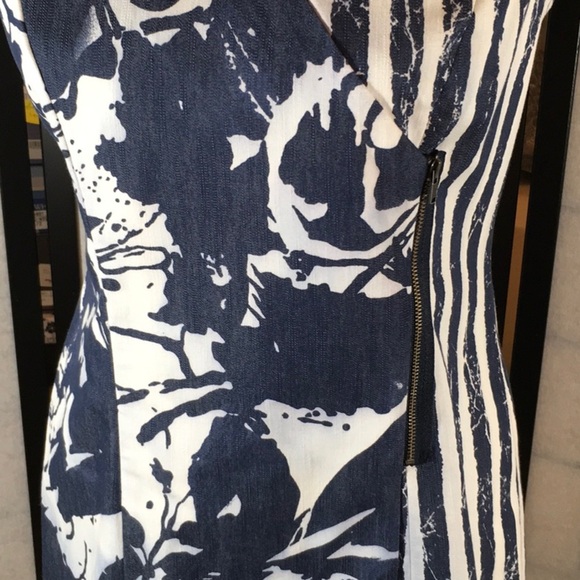 Donna Degnan blue/white zipper dress - Picture 3 of 8